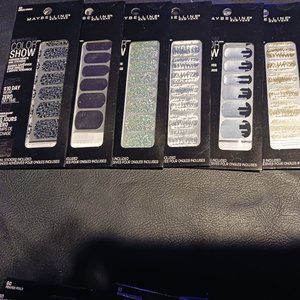 8 packs of Maybelline Color Show Nail stickers